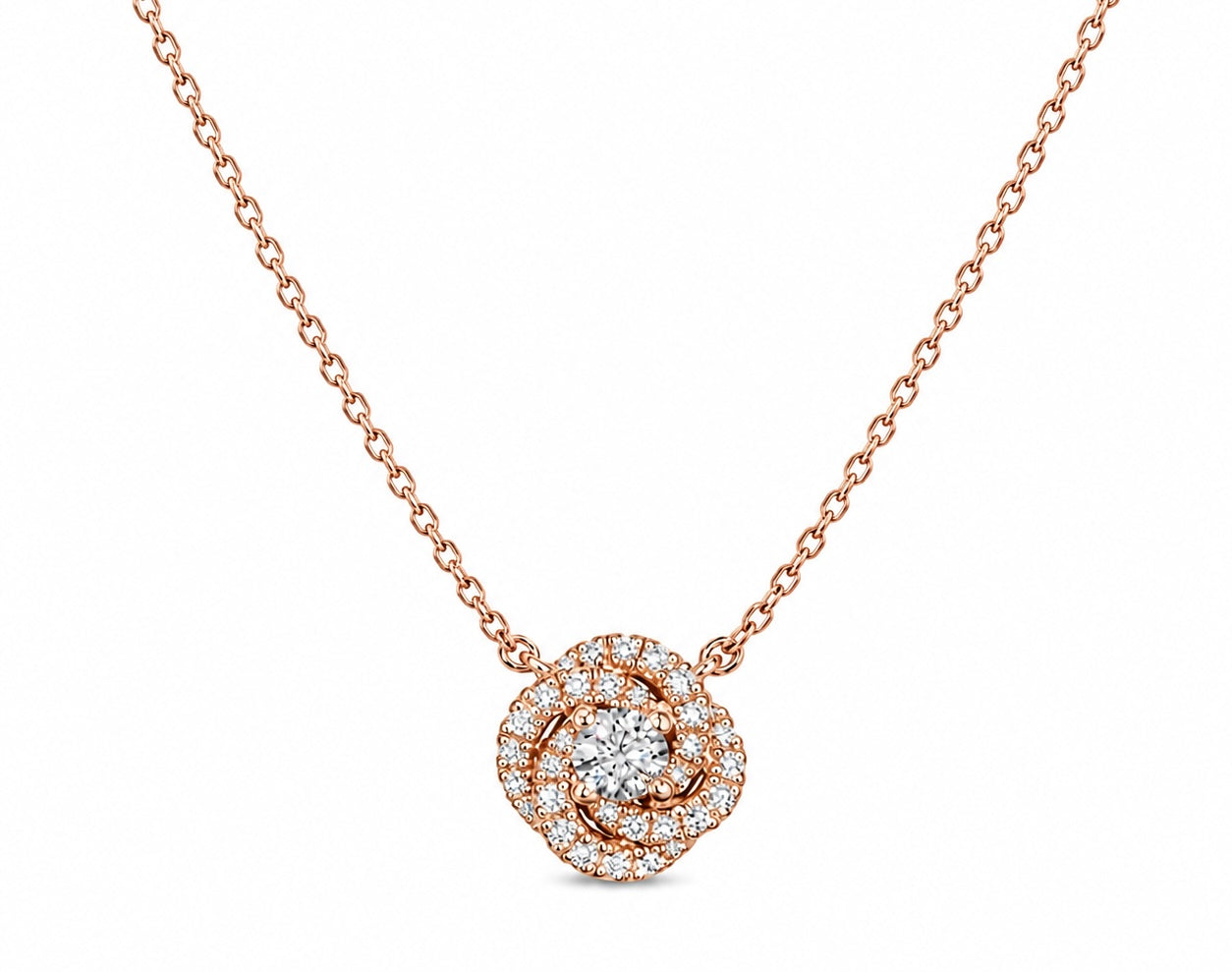 Diamond Bloom Necklace - 18K gold