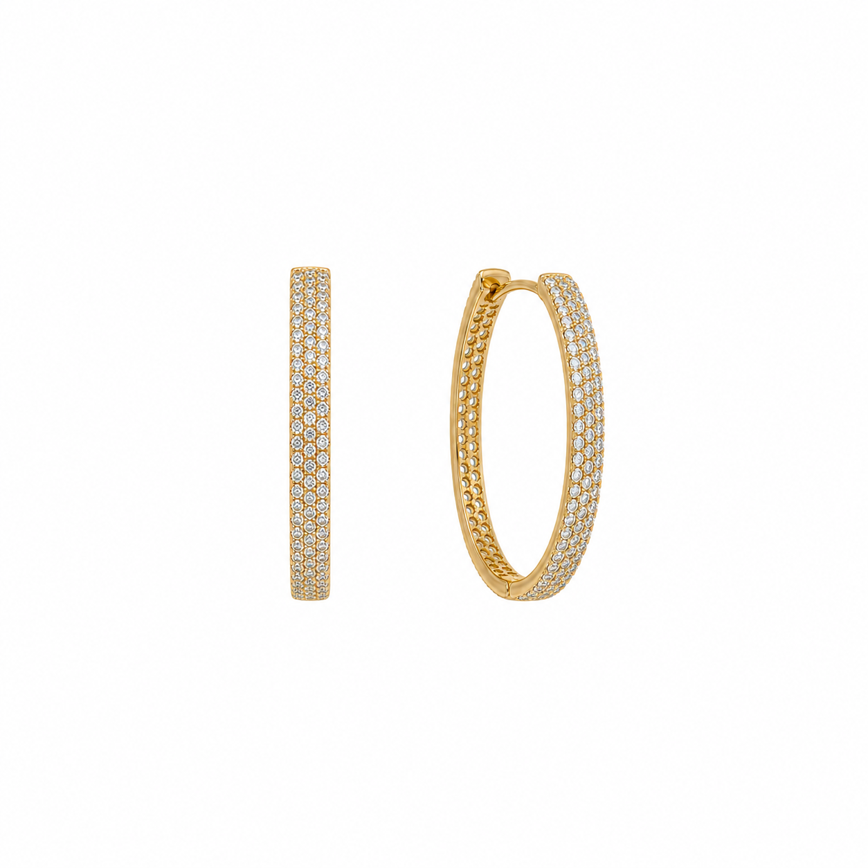 Golden étoile hoops