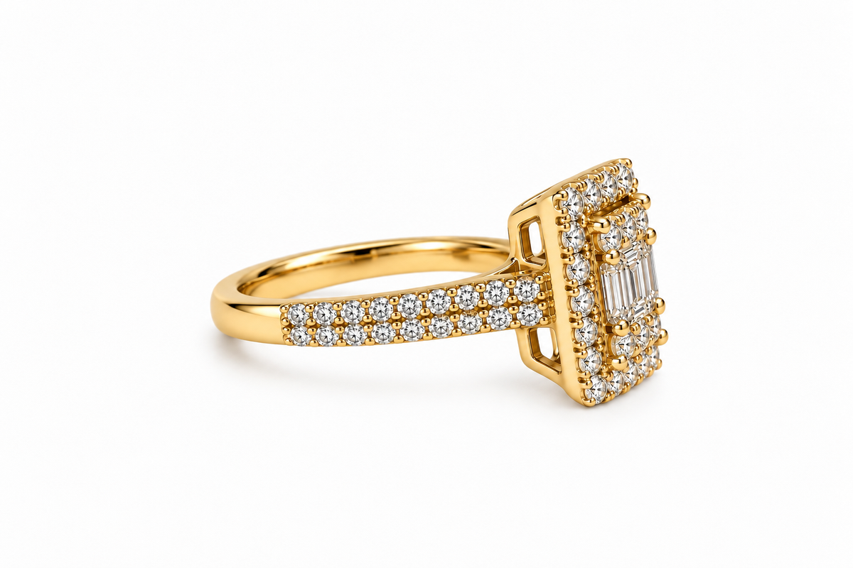 Emerald Diamond Ring