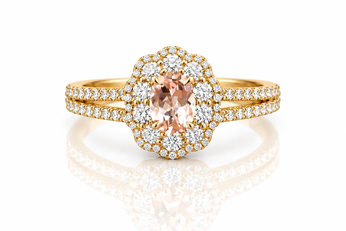 Rosé Bloom Diamond Ring - 18K Rose Gold