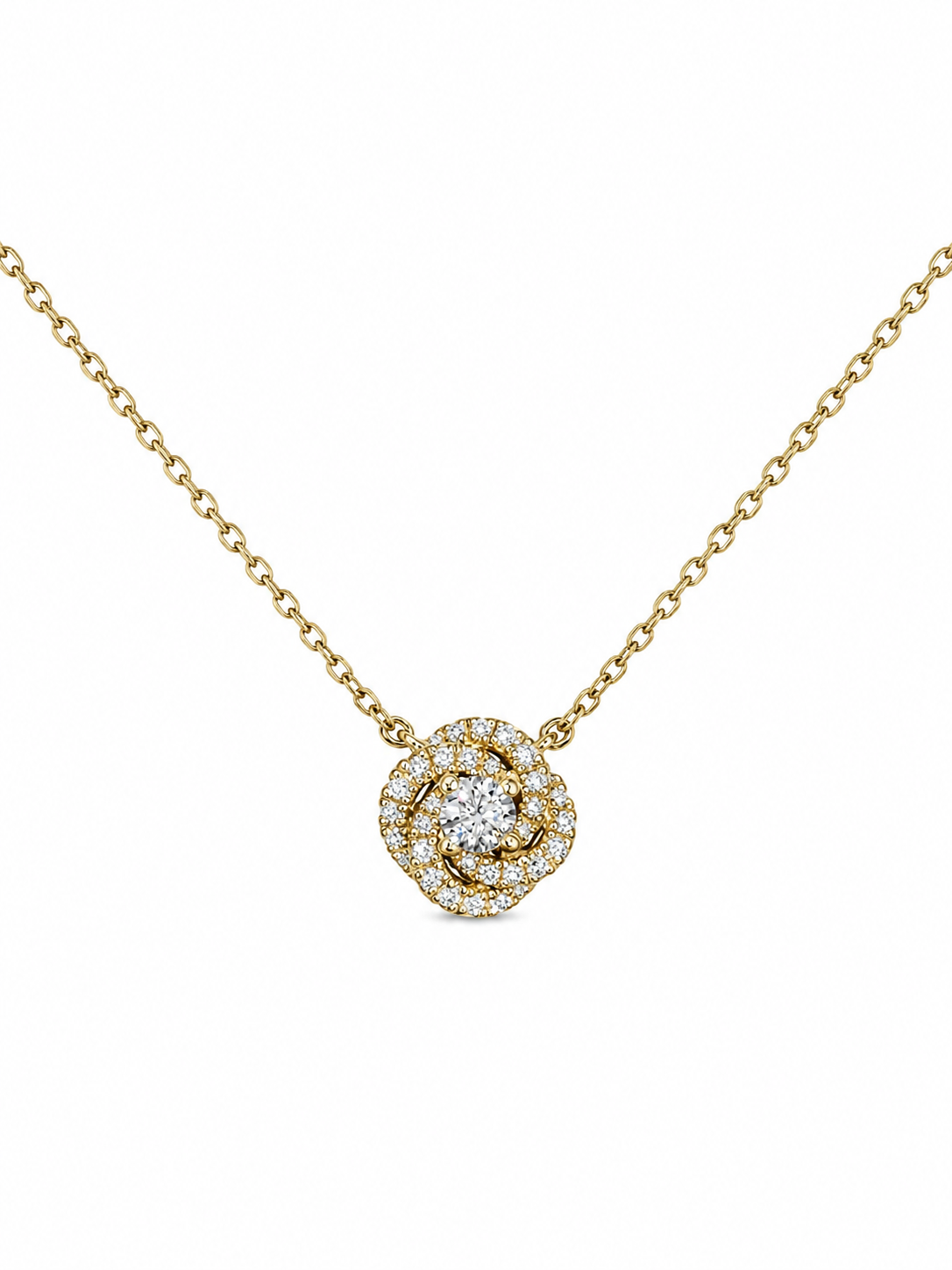 Diamond Bloom Necklace - 18K gold