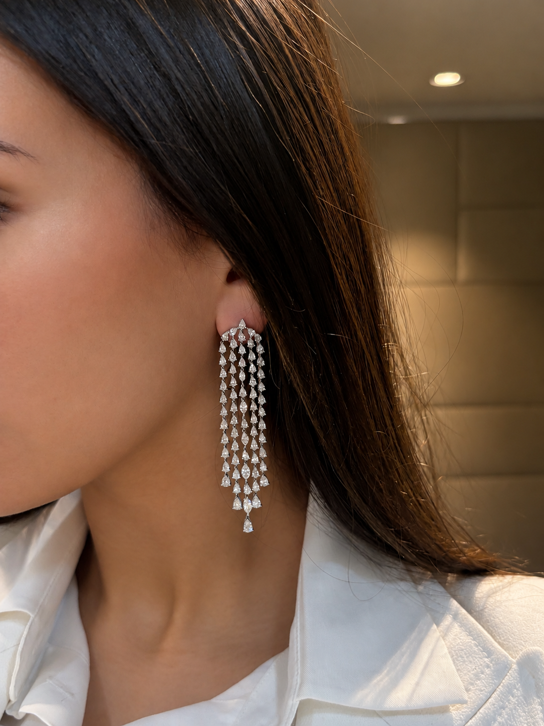 Cascade Diamond Earrings