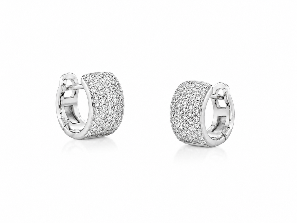 Diamond Pavé Hoops
