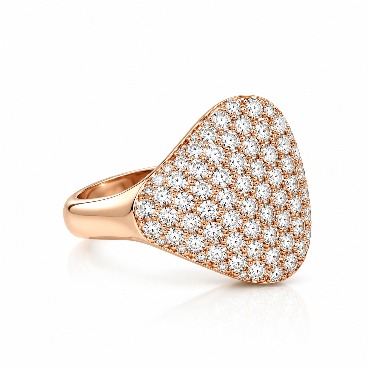 Pinky Pavé Diamond Ring - 18K White Gold