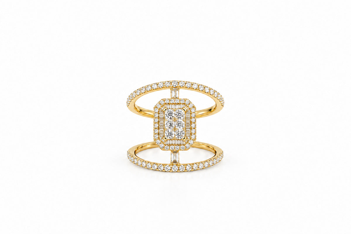 The Radiant Frame Ring