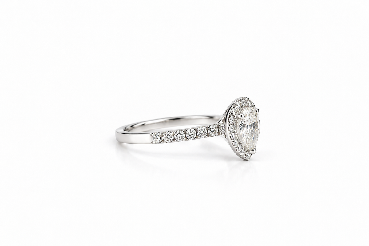 Signature Pear Diamond Ring
