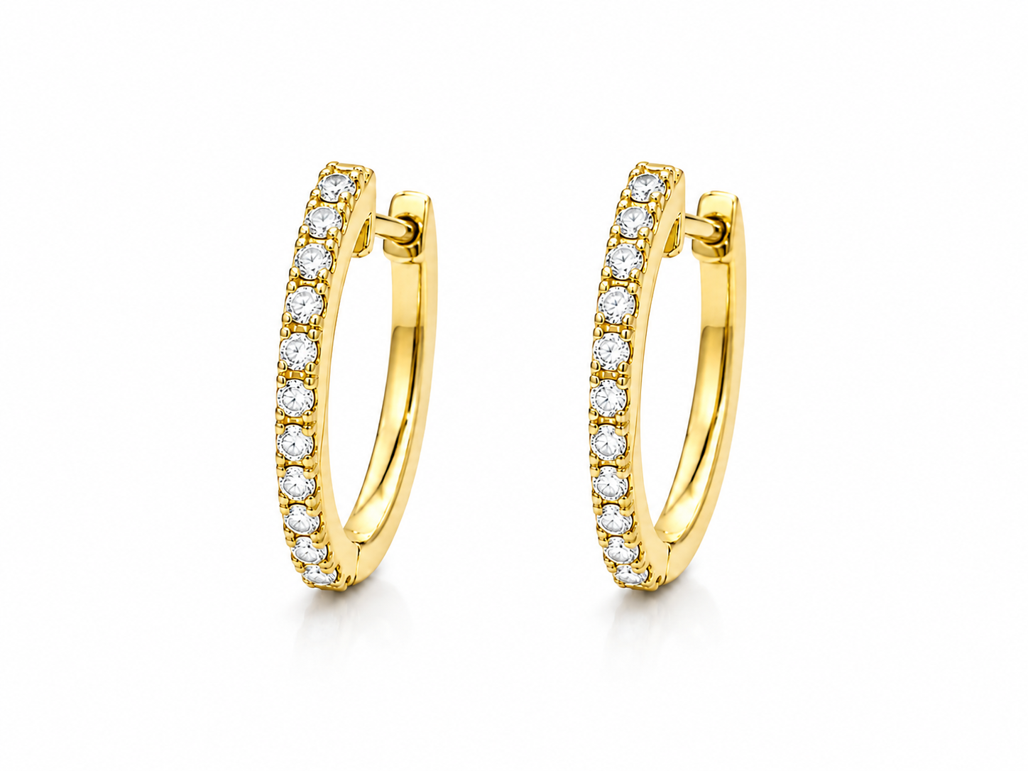 Pavé Diamonds Hoops