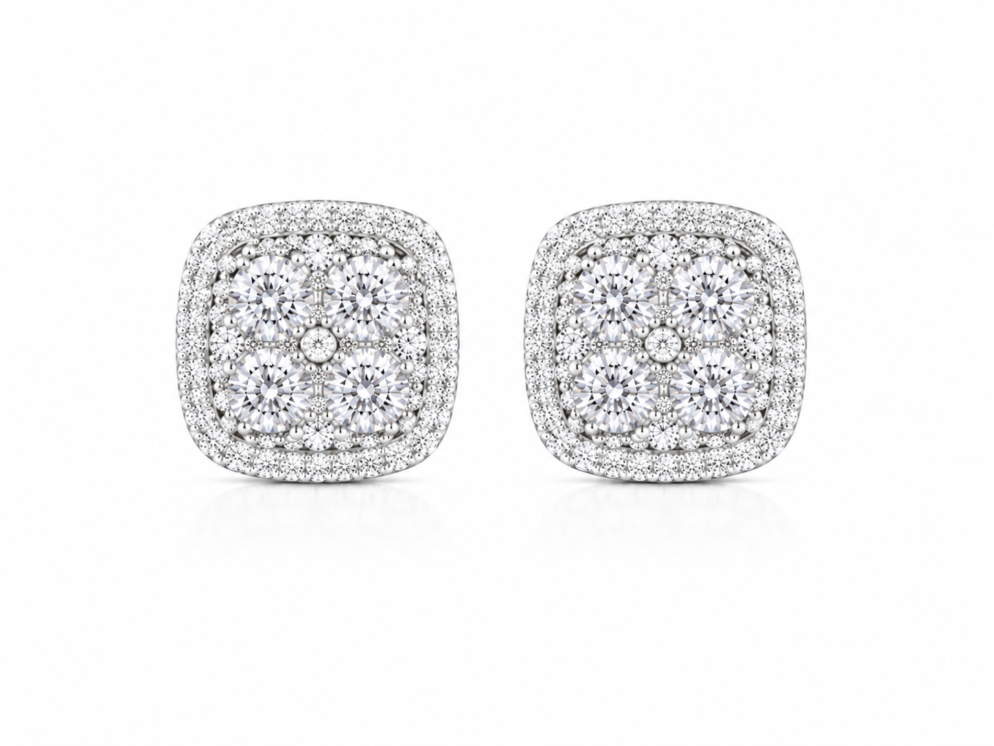 Diamond Cluster Studs