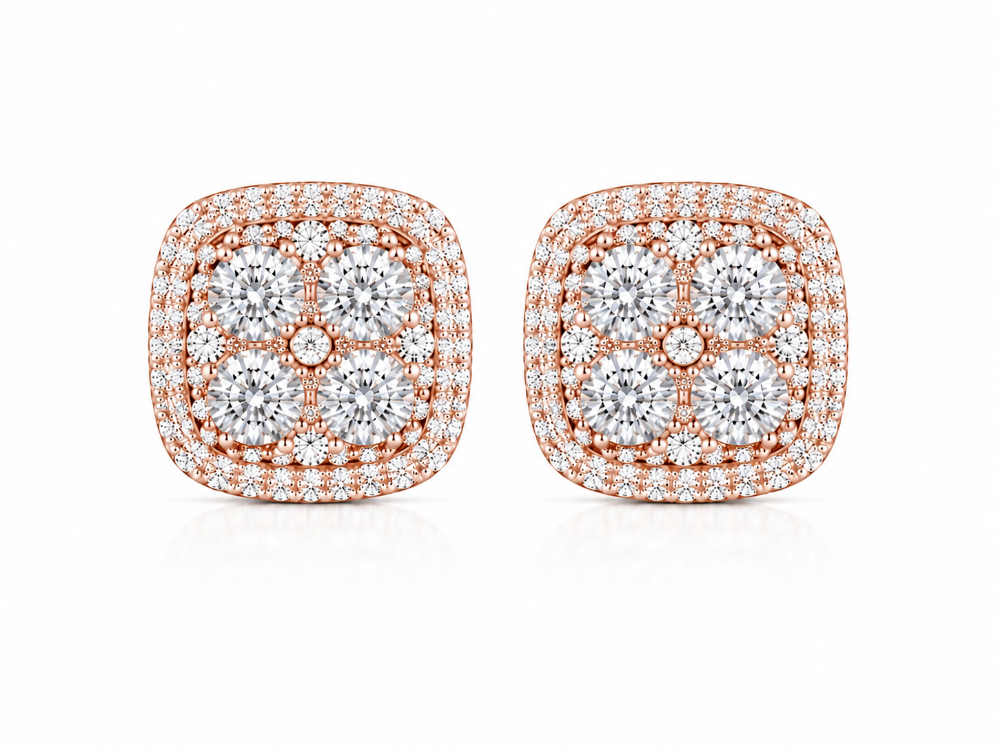 Diamond Cluster Studs