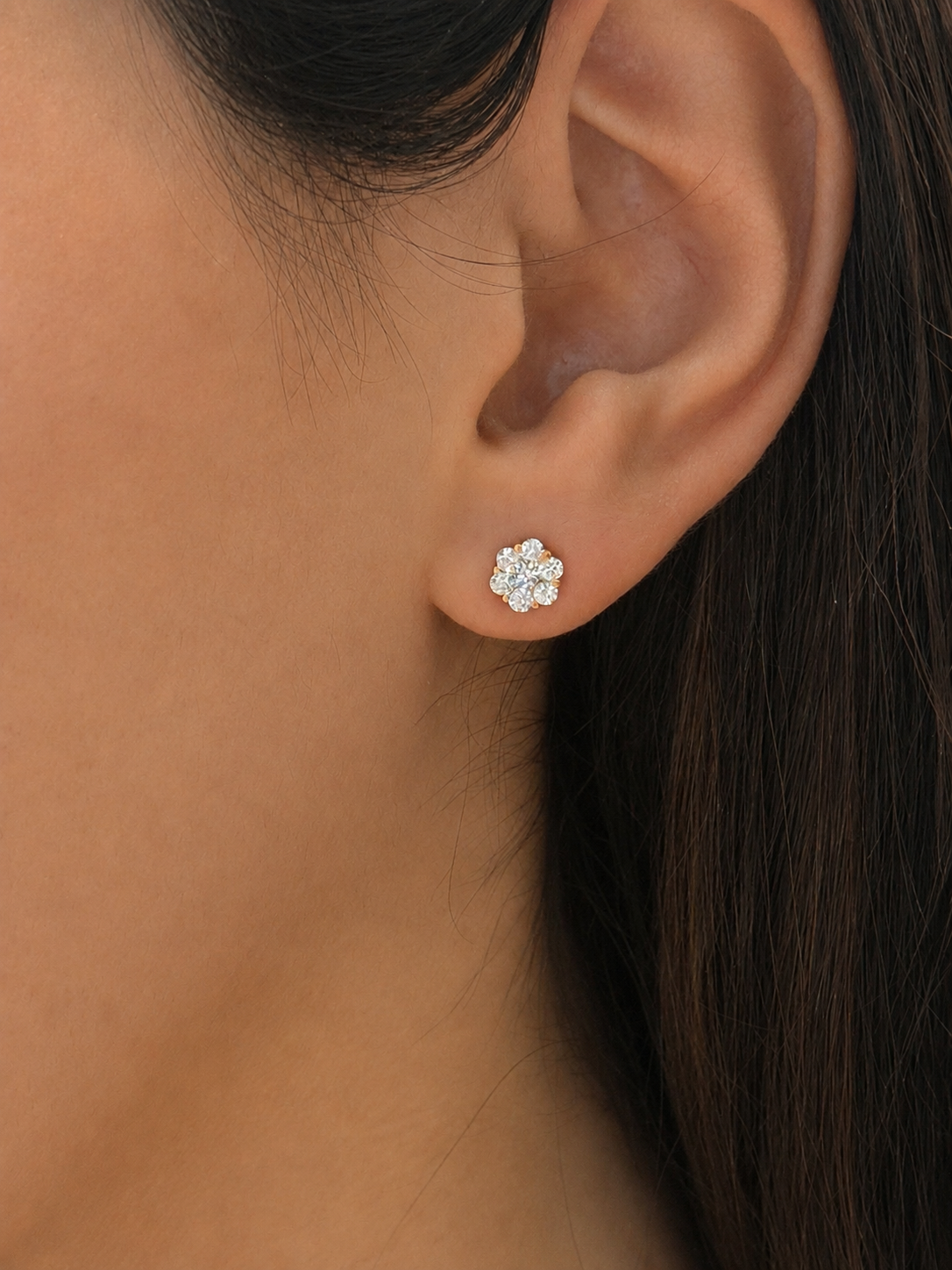 Flower Diamond Studs