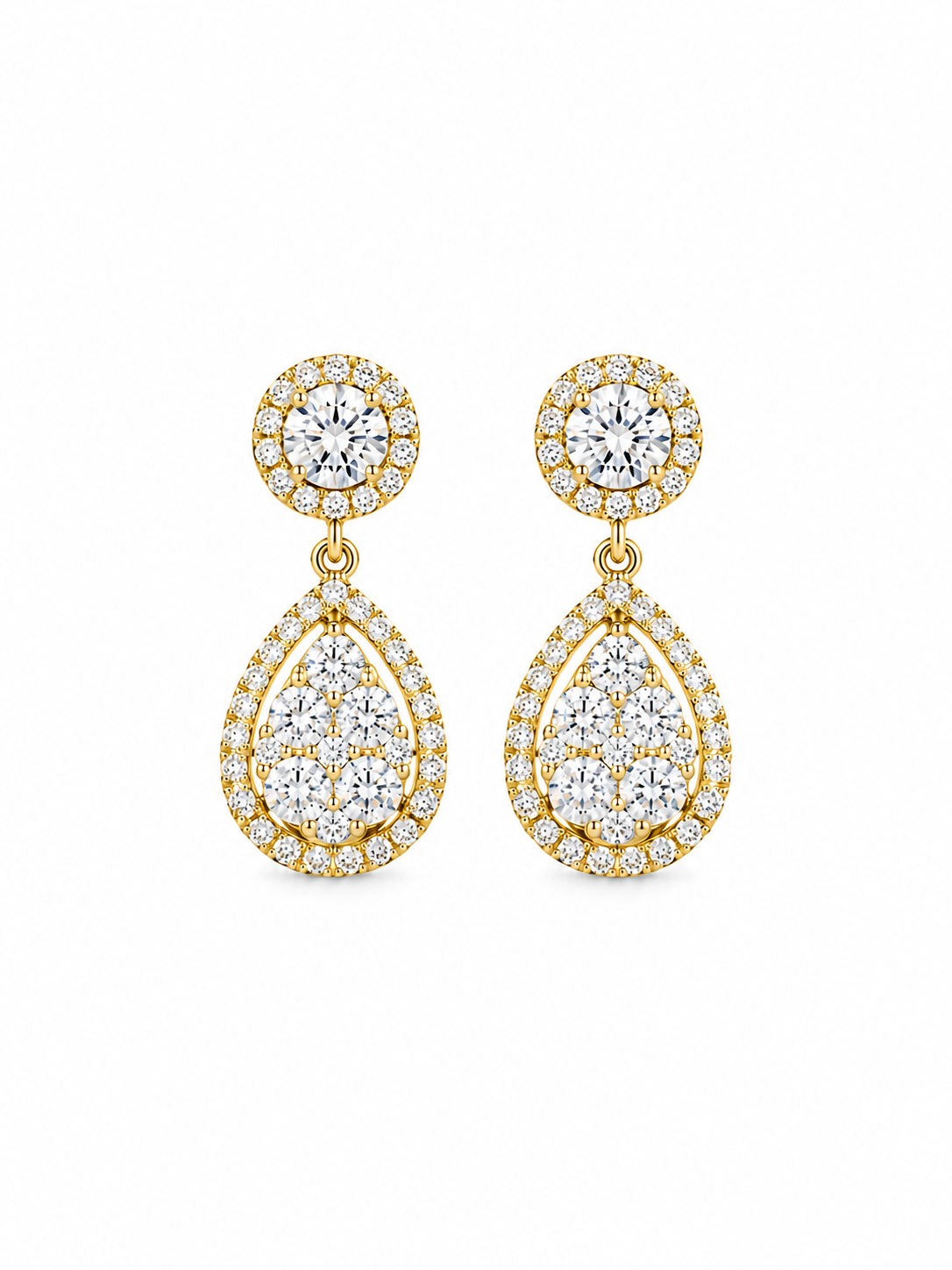 Diamond Teardrop Earrings