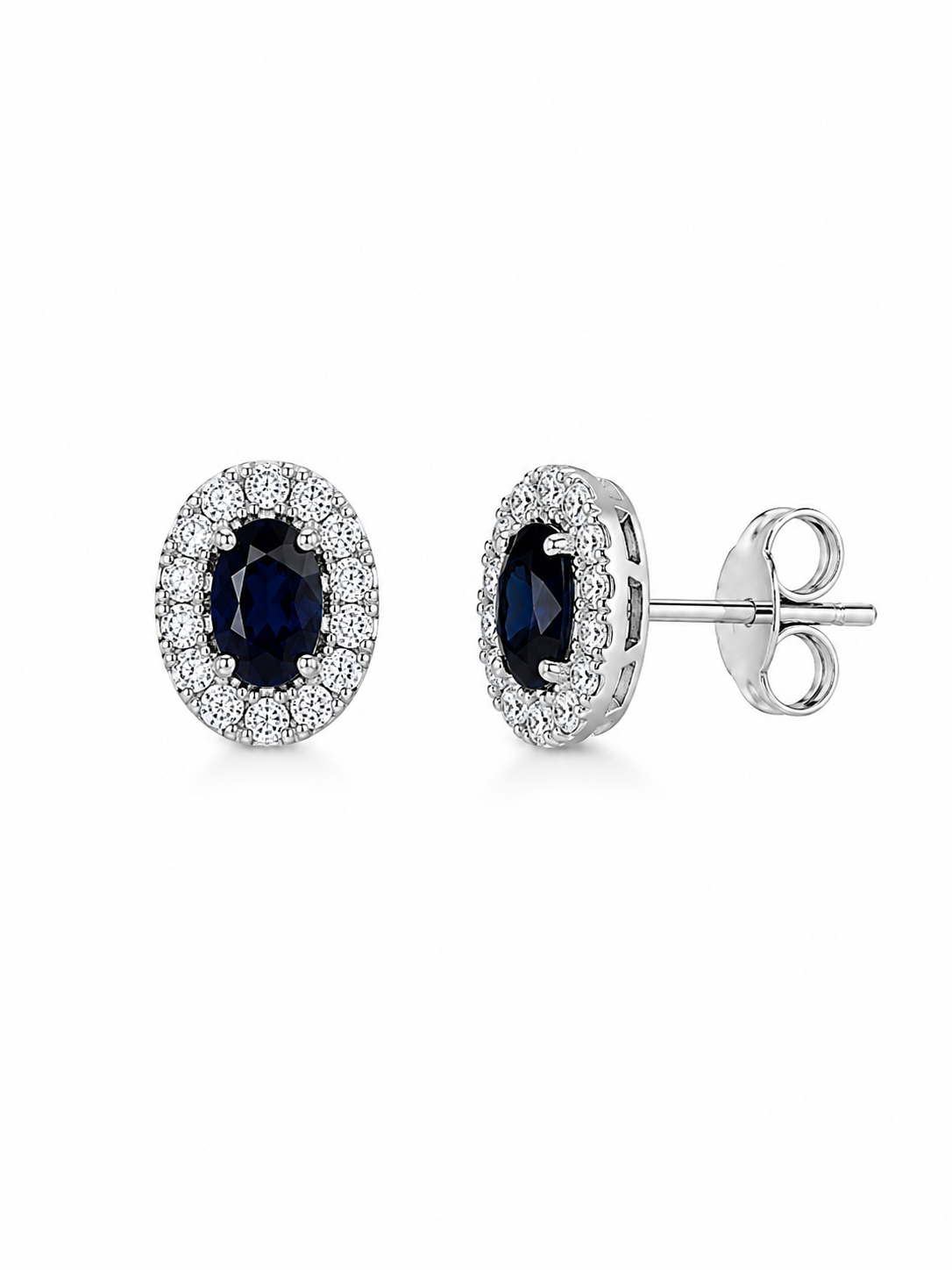 Oval Sapphire Studs