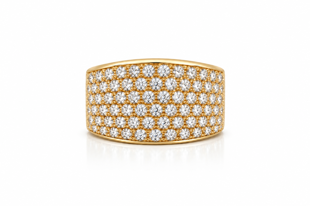Classic Pavé Diamond Ring