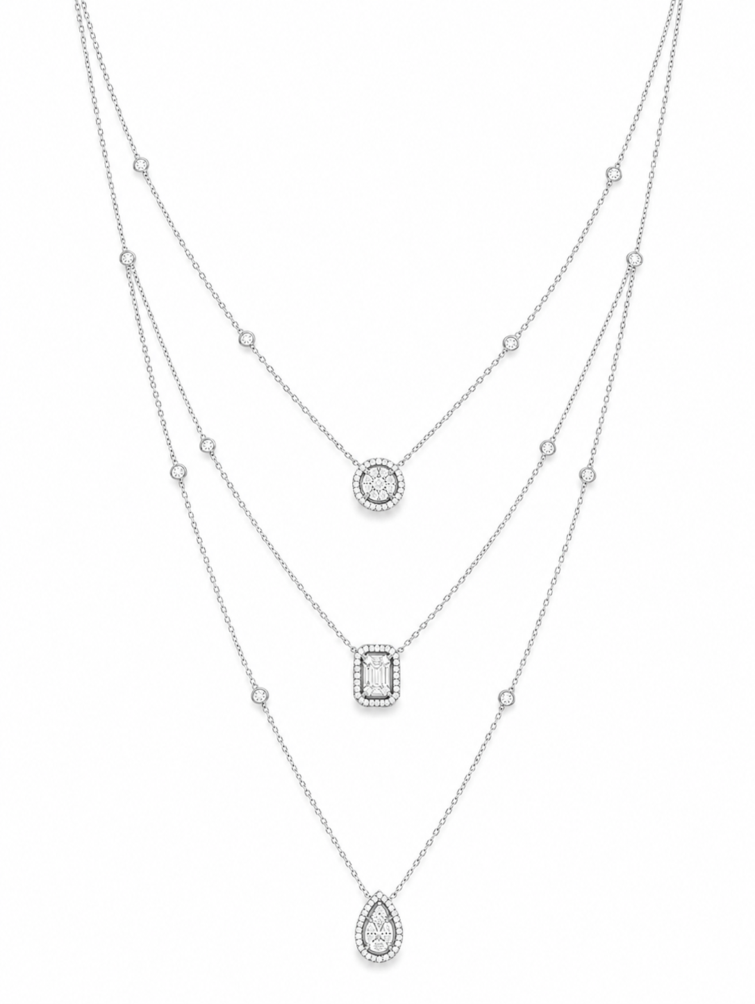 Fancy Trio Mix Necklace