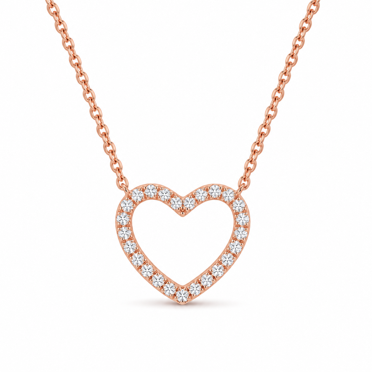 Open hart ketting