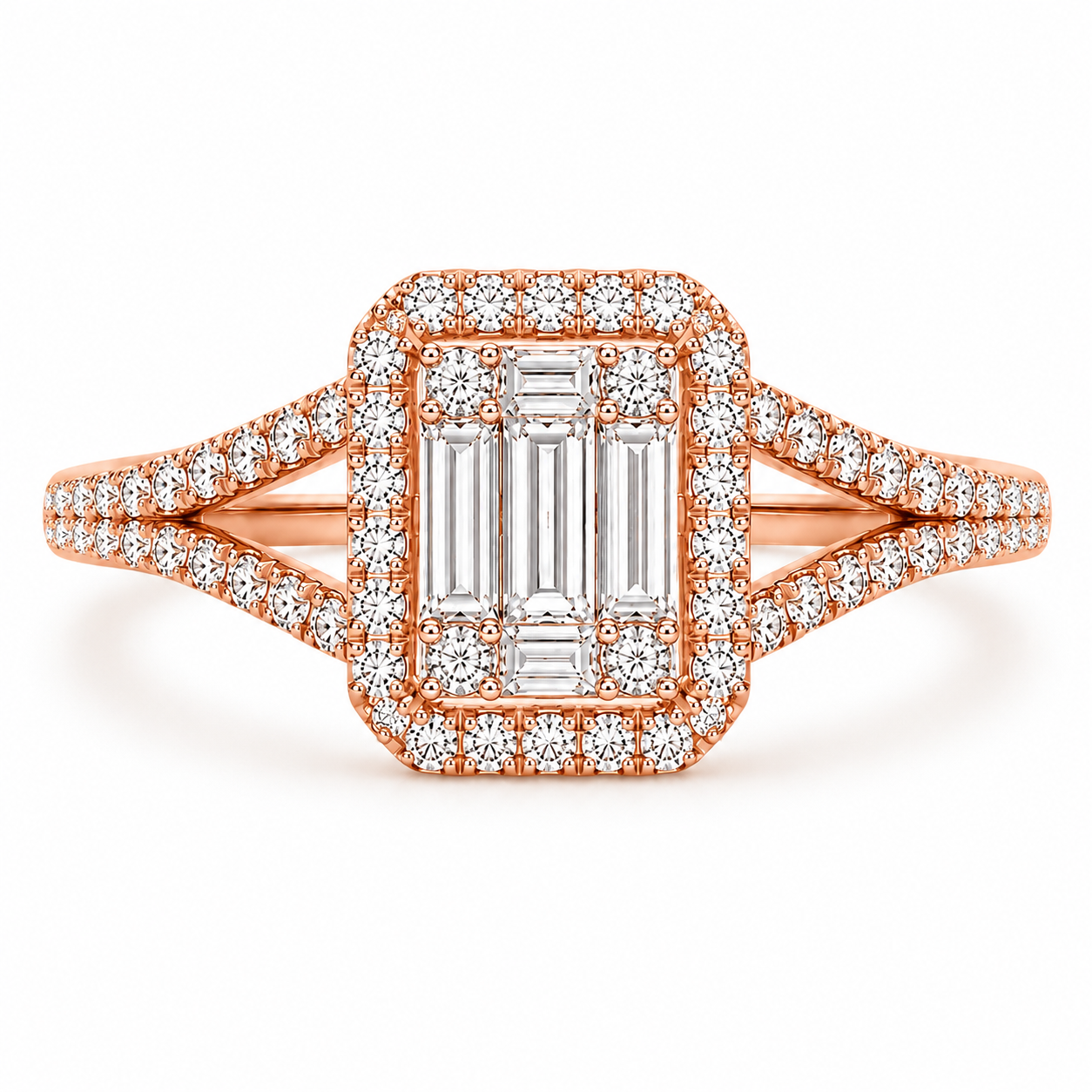 Emerald Split Ring