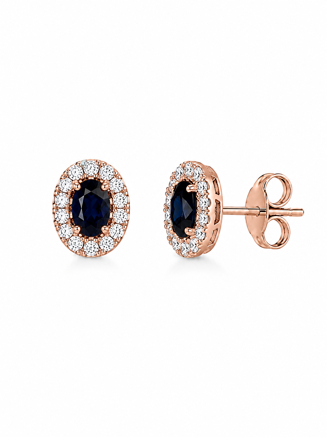 Oval Sapphire Studs