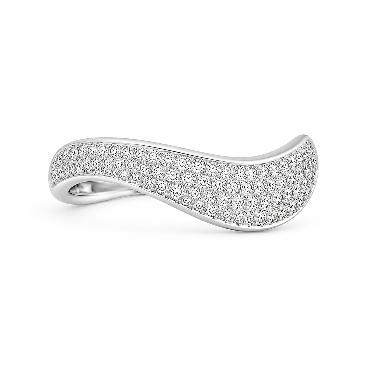 Wave Diamond Ring