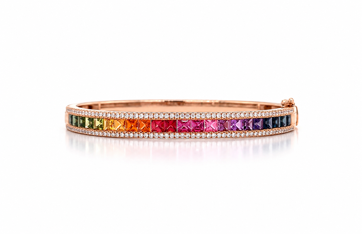 Rainbow Bagio Bangle
