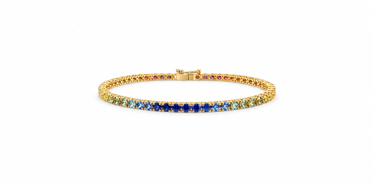 Sunset Sapphire Tennis Bracelet