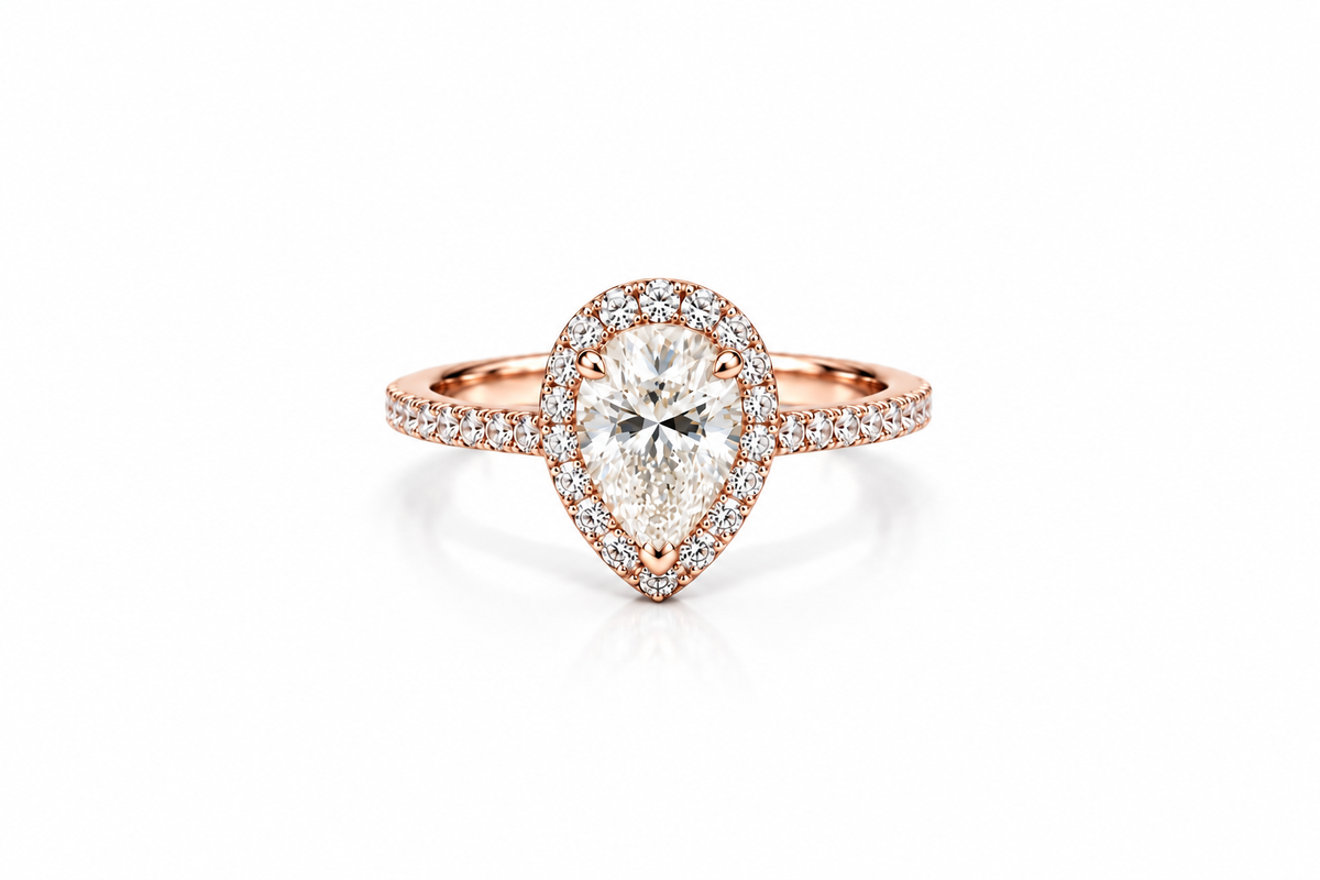 Signature Pear Diamond Ring
