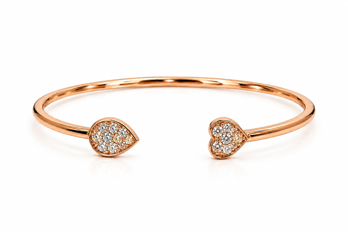 Pear Heart Duo Bracelet