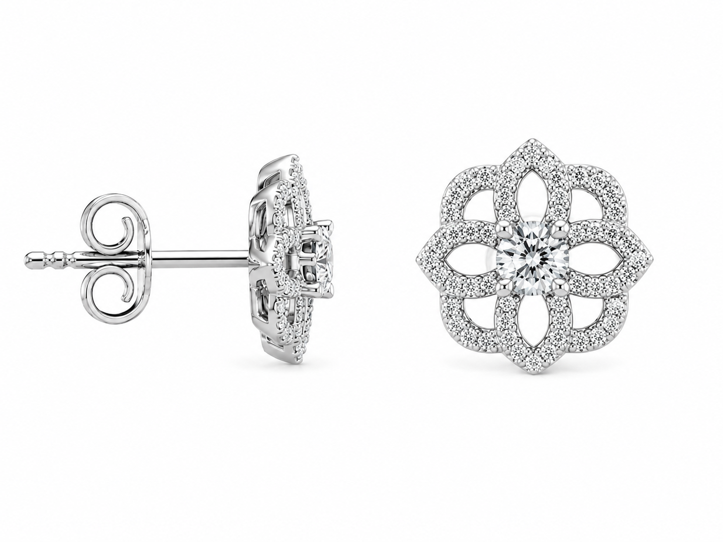 Flower Diamonds Stud