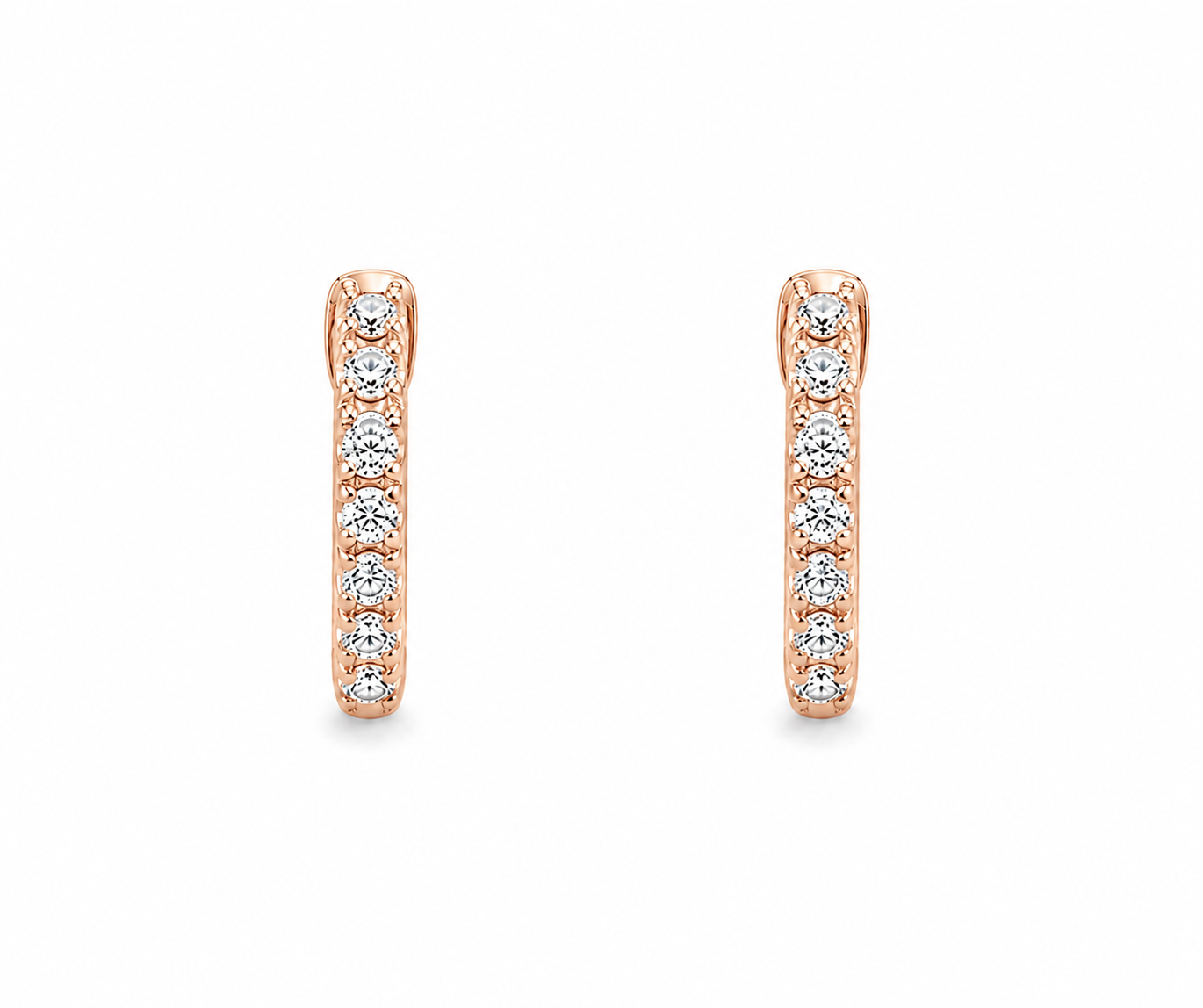 Classic Diamond Hoops