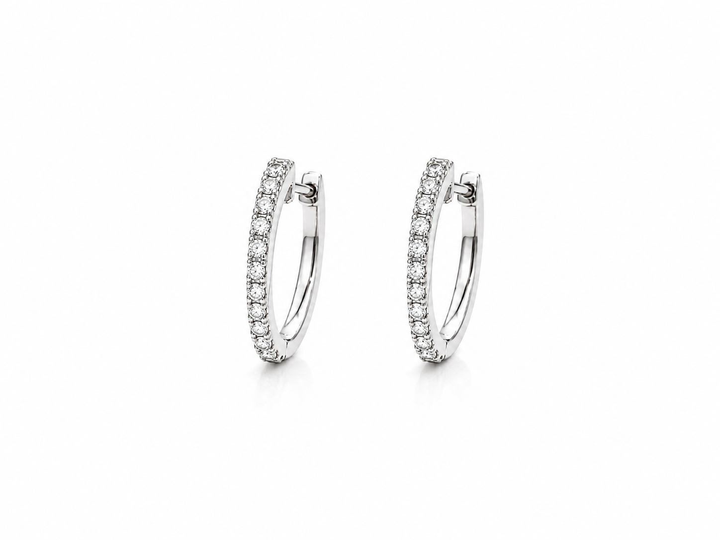 Pavé Diamonds Hoops