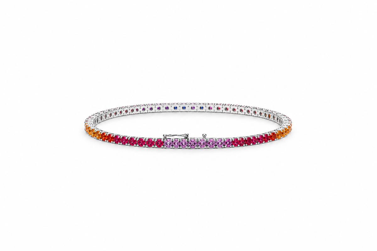Sunset Sapphire Tennis Bracelet