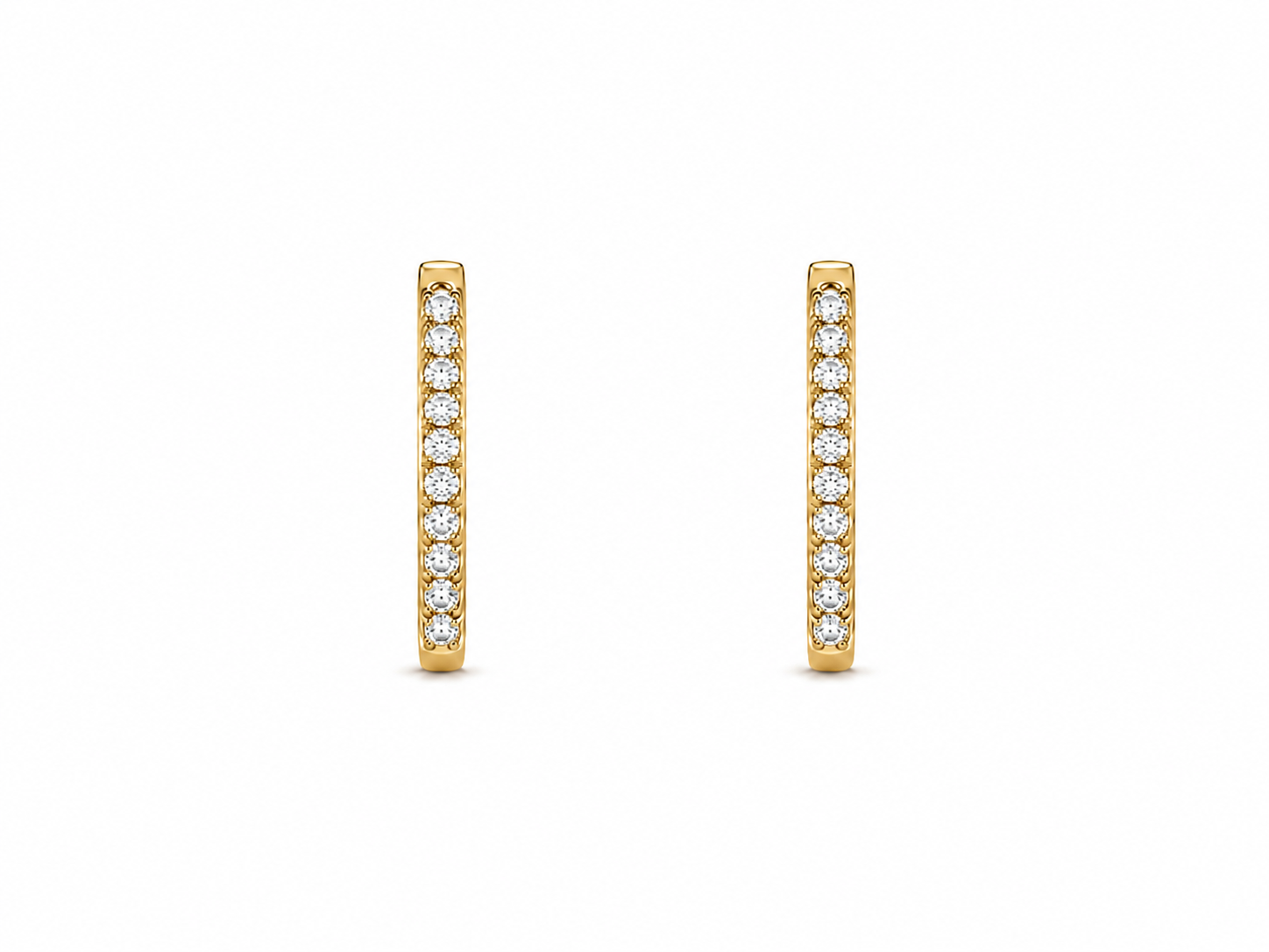 Classic Pavé Diamonds Hoops