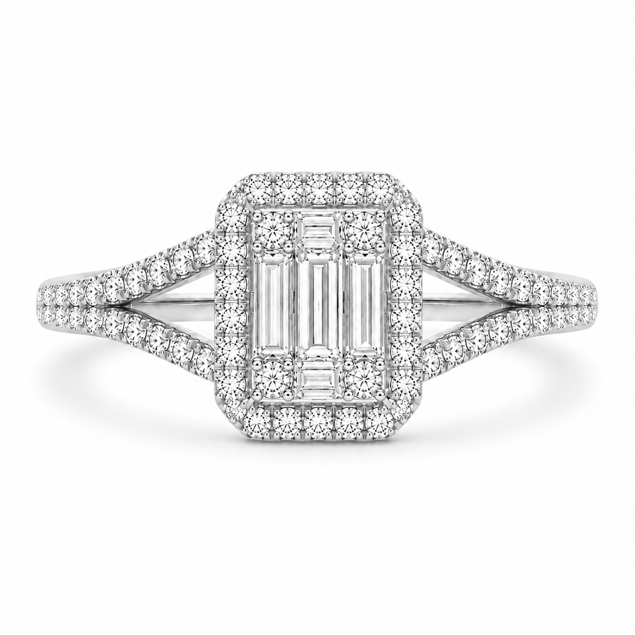 Emerald Split Ring