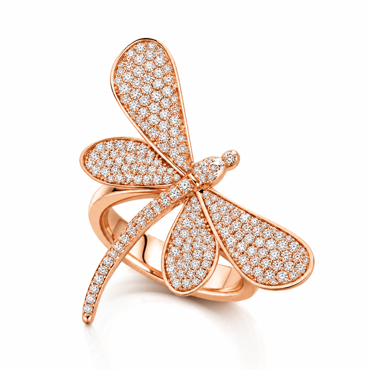 Lucky Dragon Diamond Ring - 18K Gold