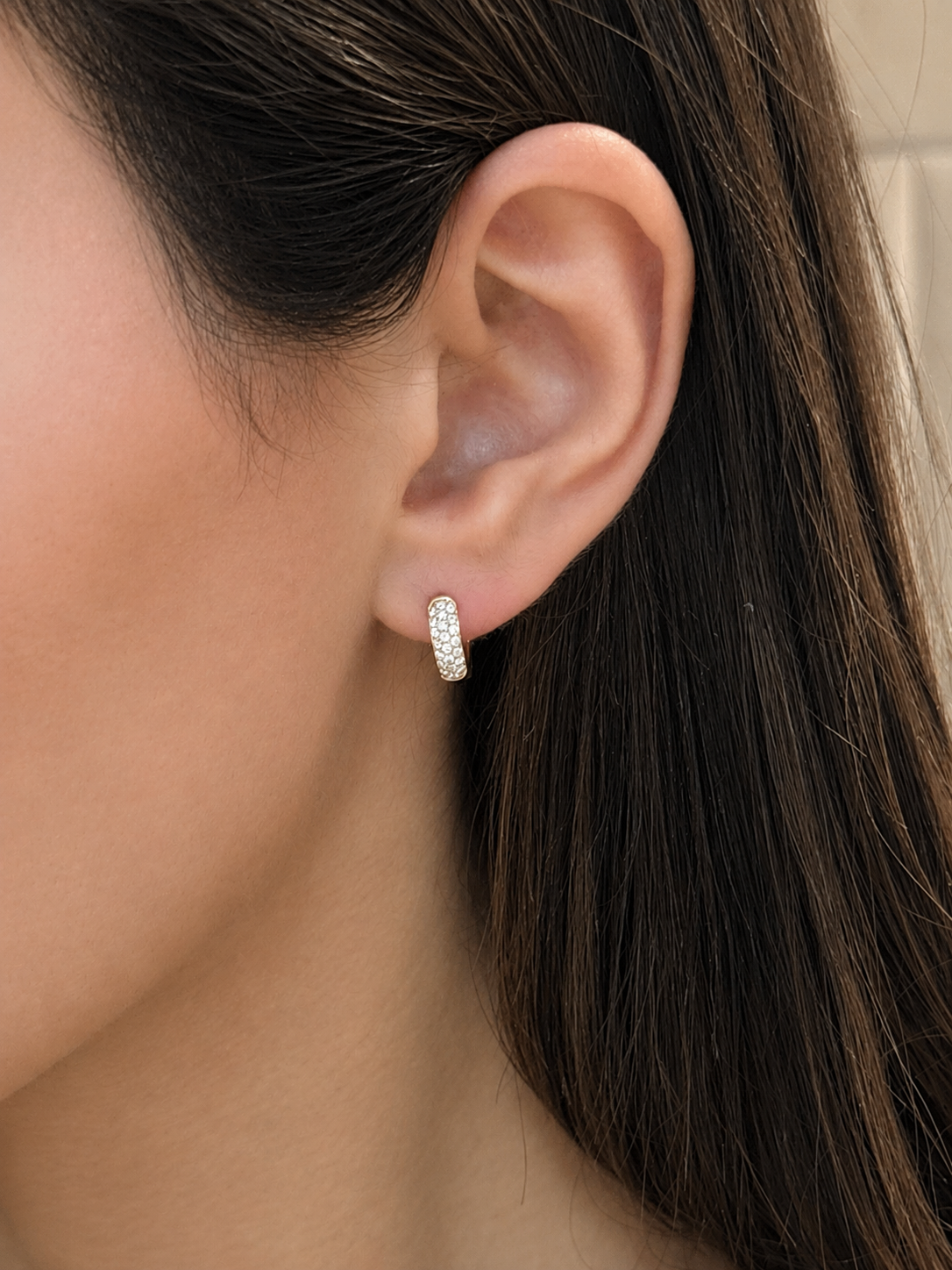 Mini Pavé Hoops