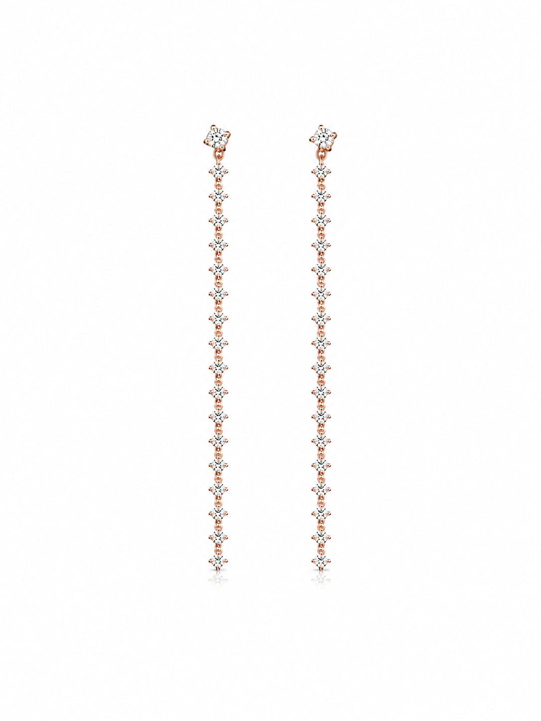 Diamond Line Earrings