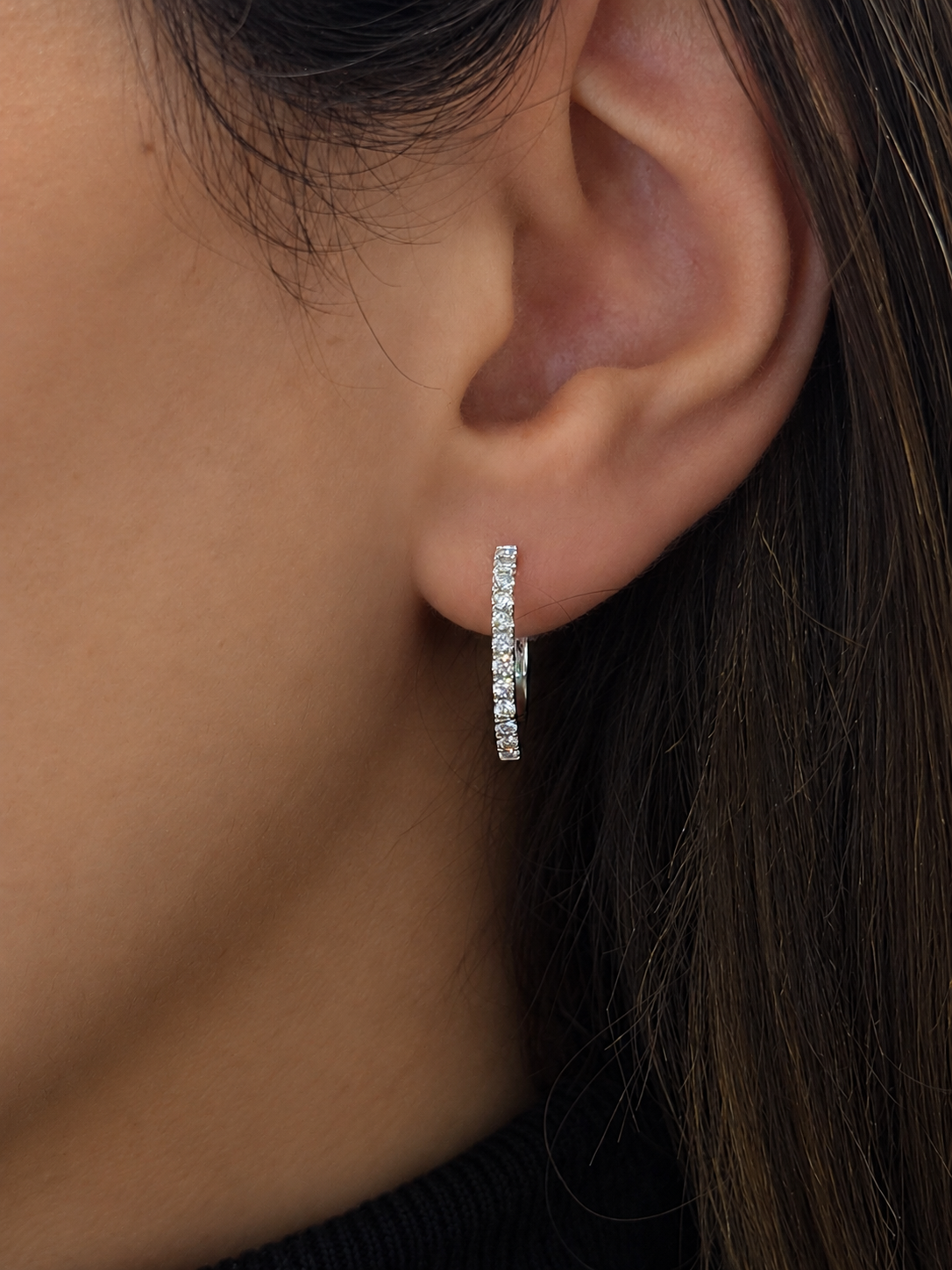 Oval Shape Hoops - 0.50ct