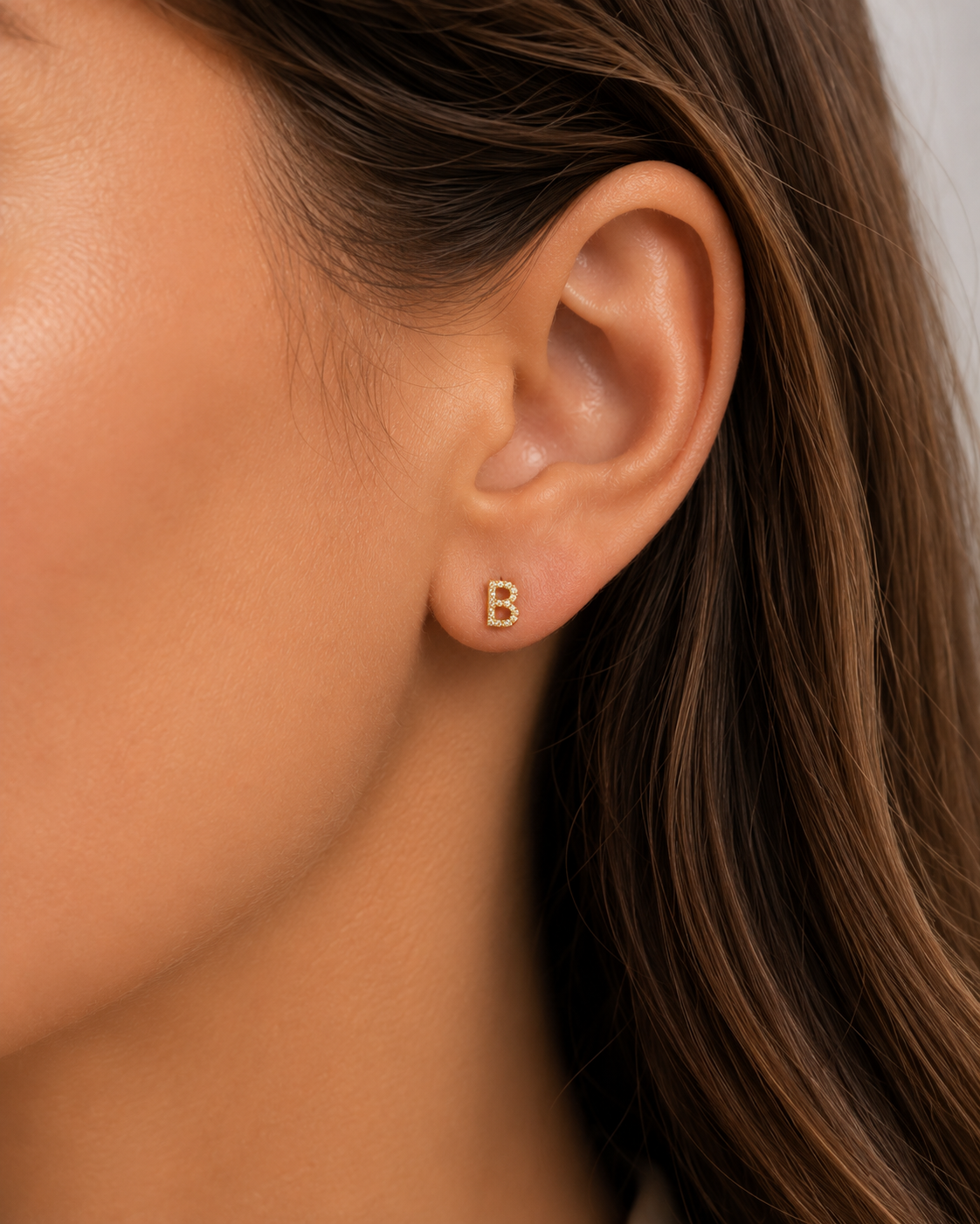 Boucles d'oreilles initiales