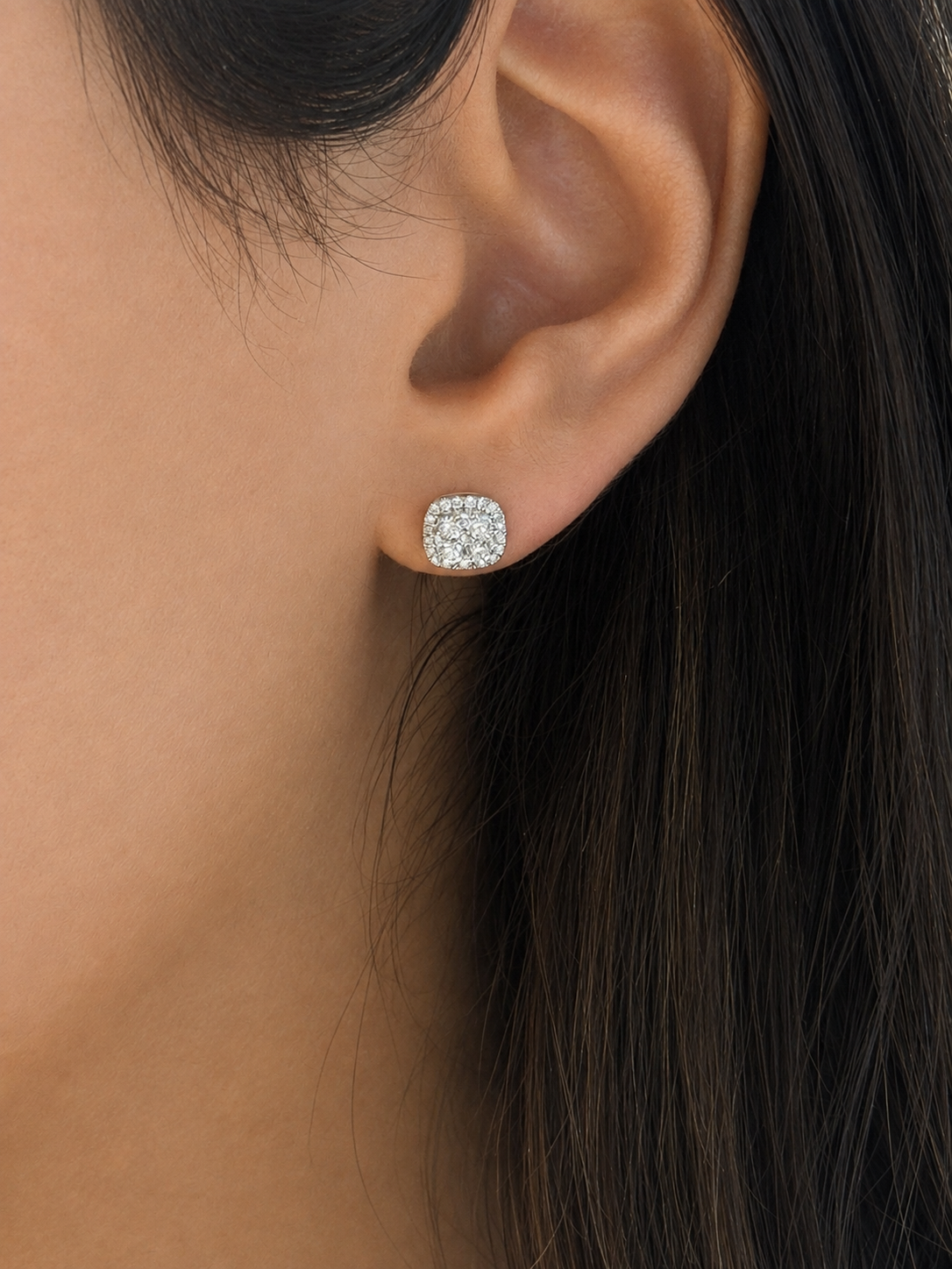 Diamond Cluster Studs