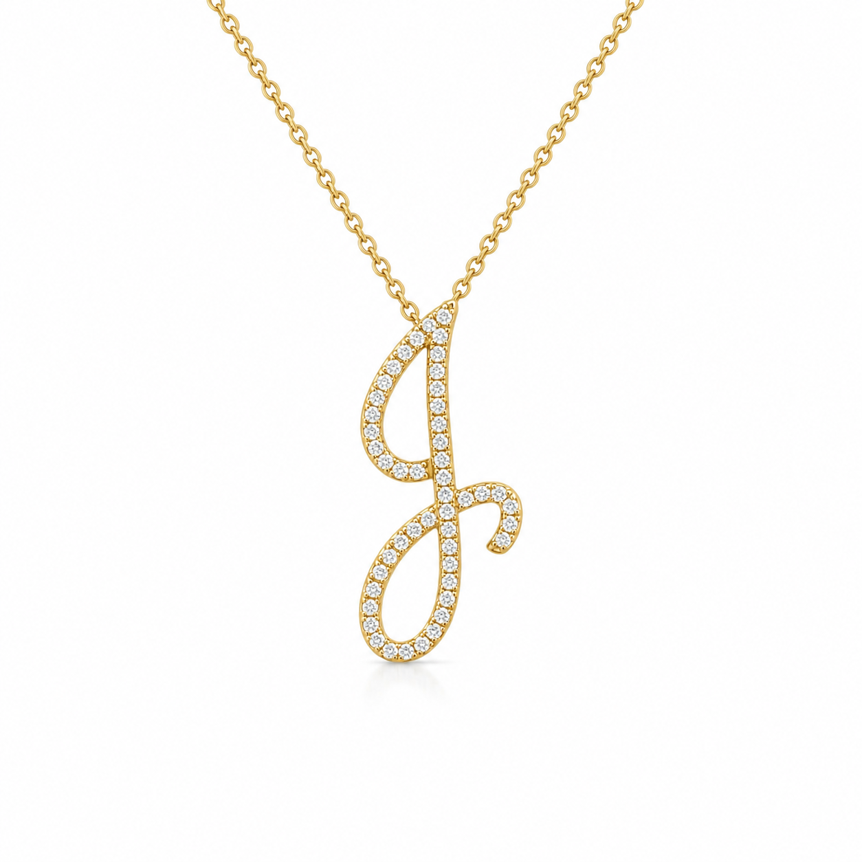 Script Initial Necklace