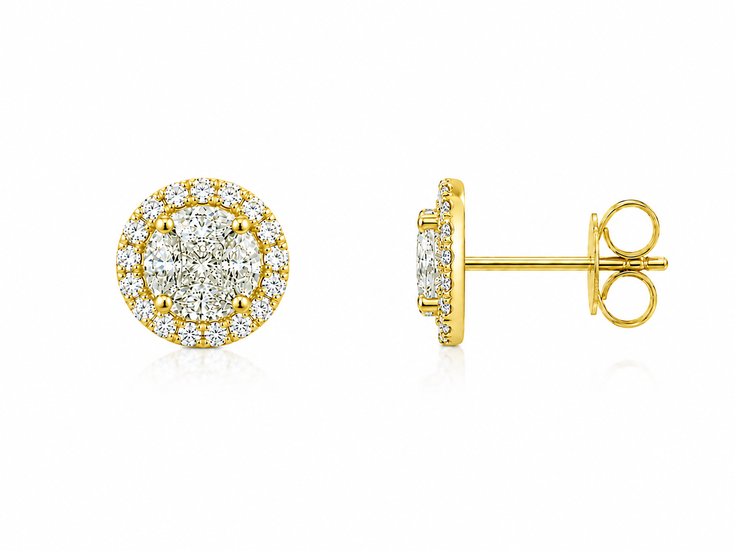 Classic Diamond Stud Earrings