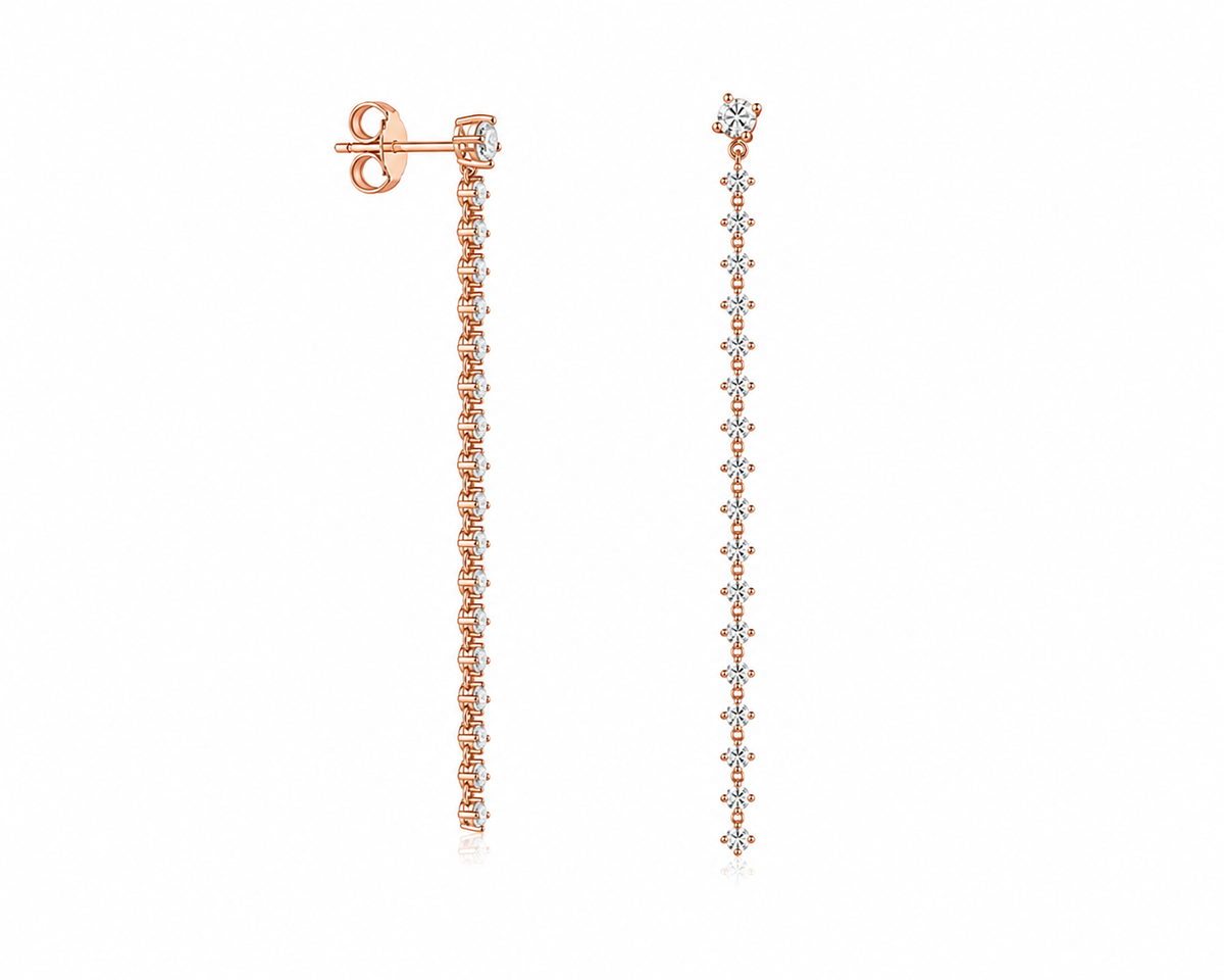 Diamond Line Earrings
