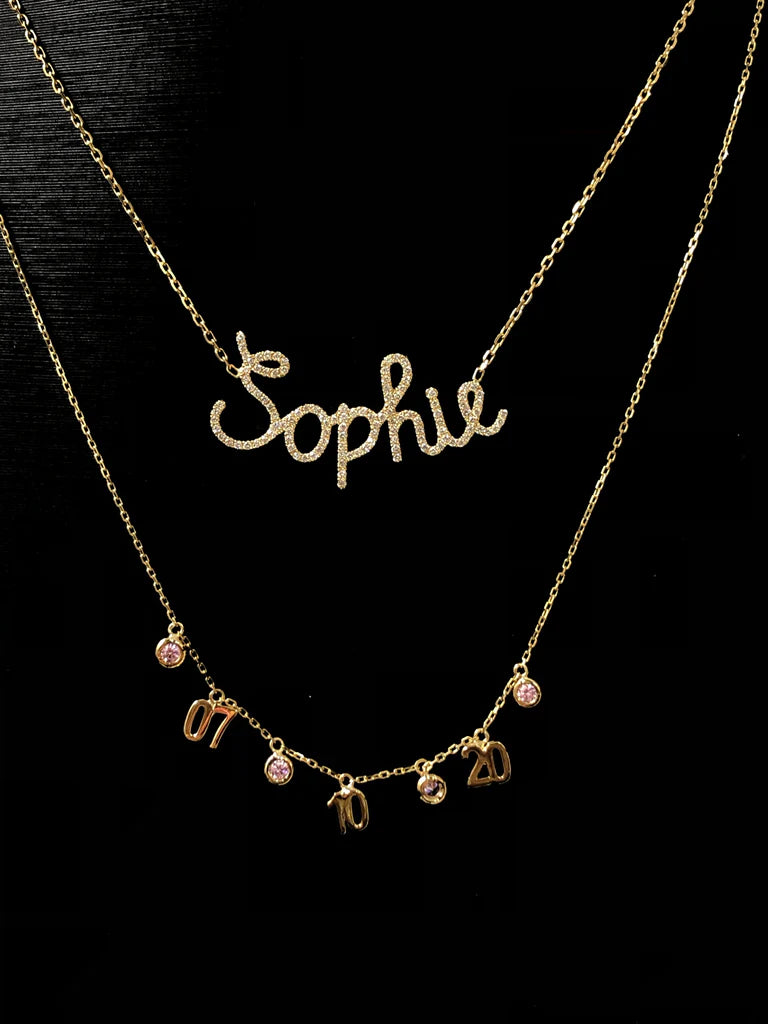Big Script Name Necklace