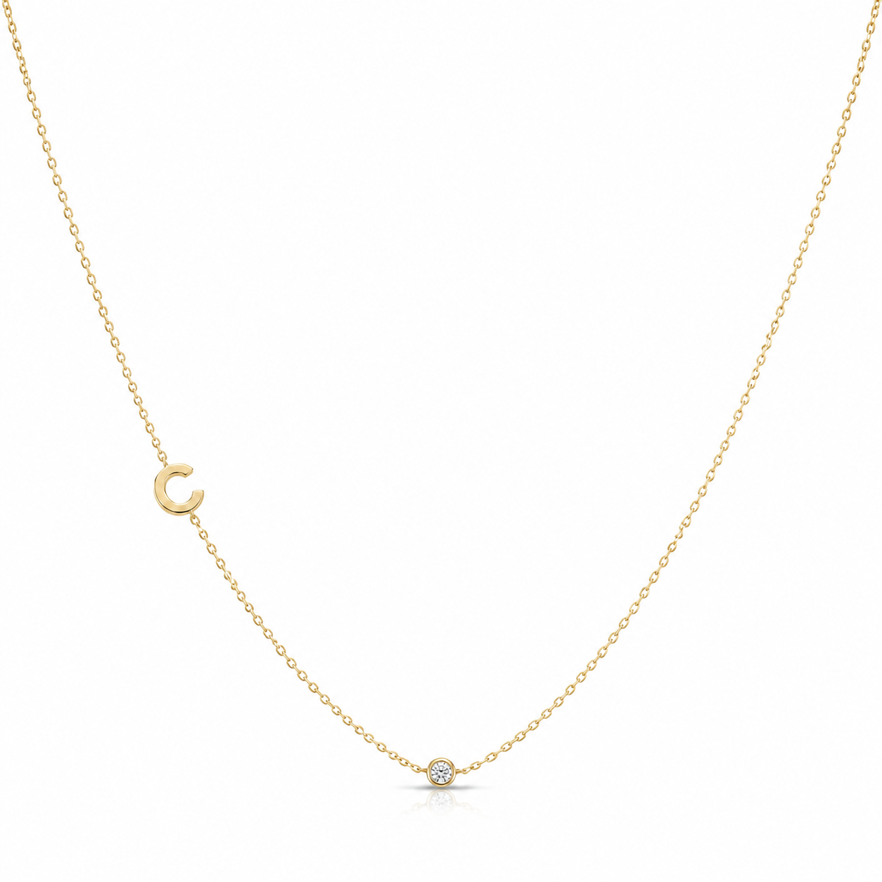 Side Initial Diamond Chain