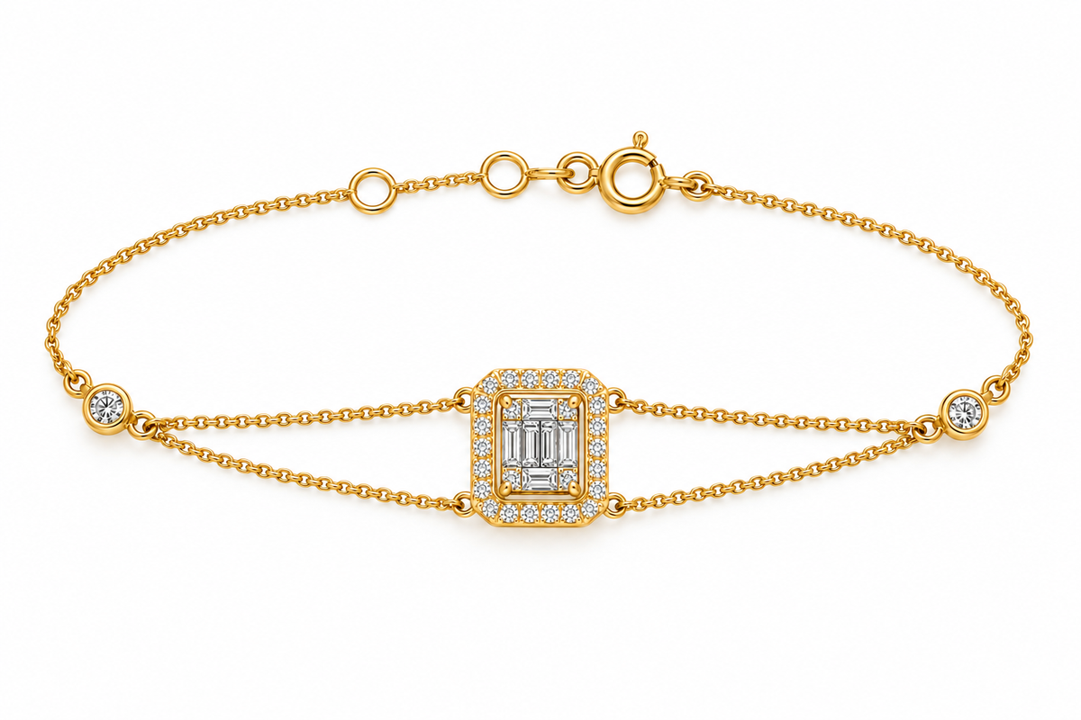 Emerald Diamond Bracelet