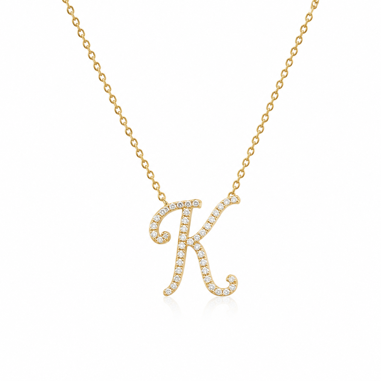 Script Initial Necklace