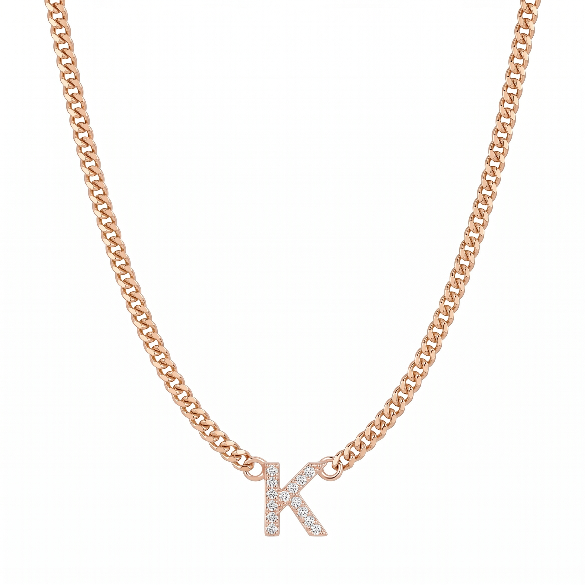Curb Initial Necklace