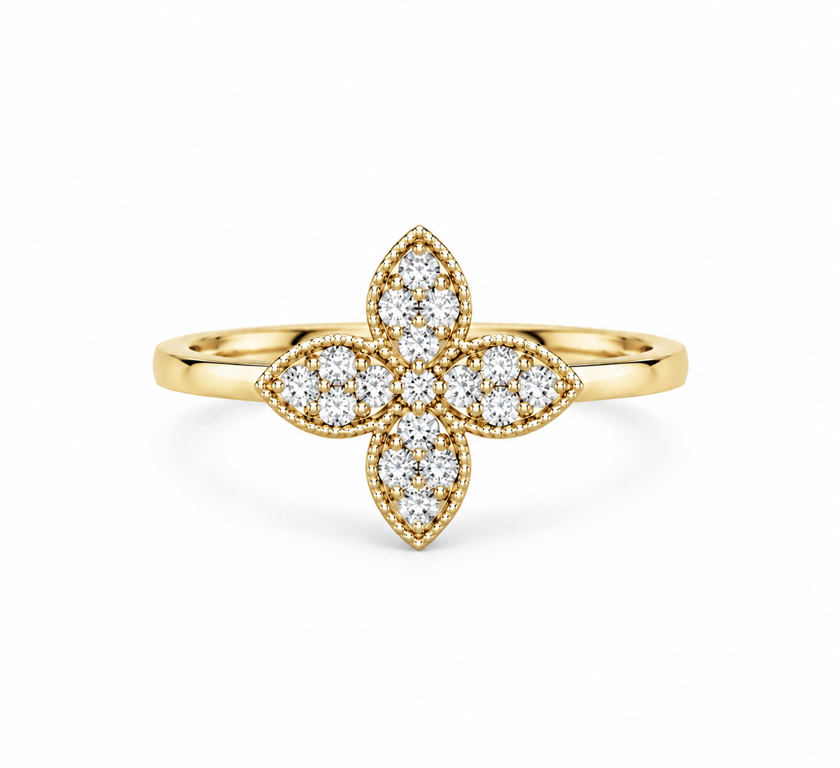 Floral Diamond Ring