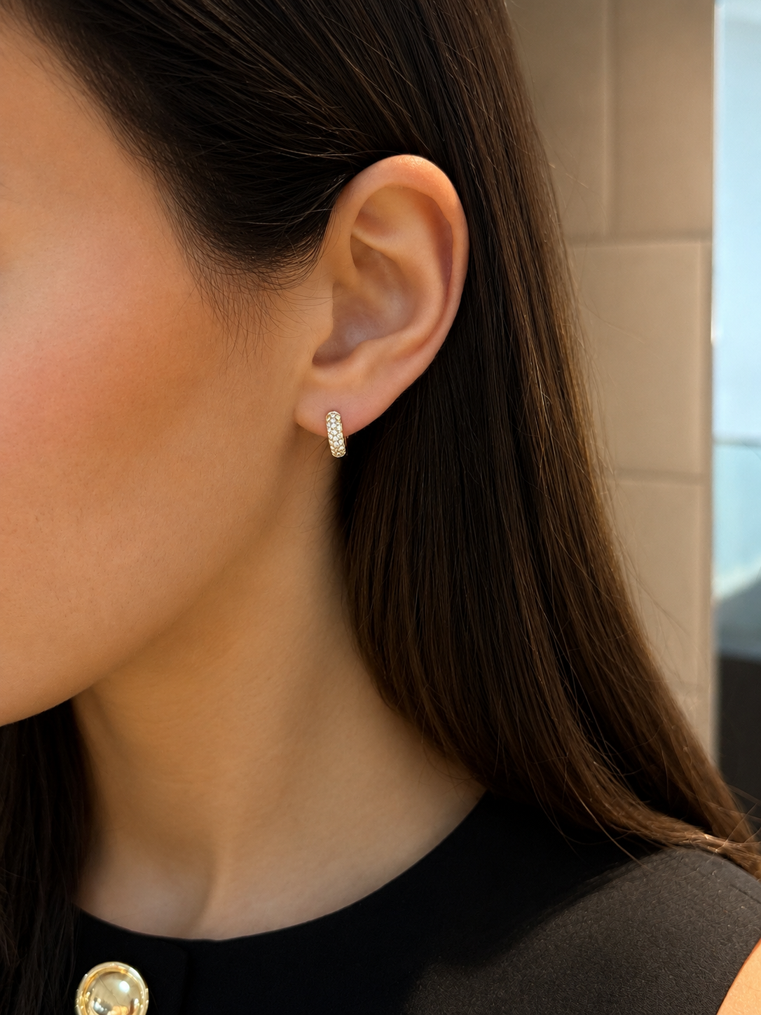 Mini Pavé Hoops