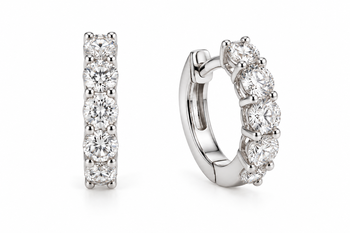 Mini Crown Hoops 0.40ct