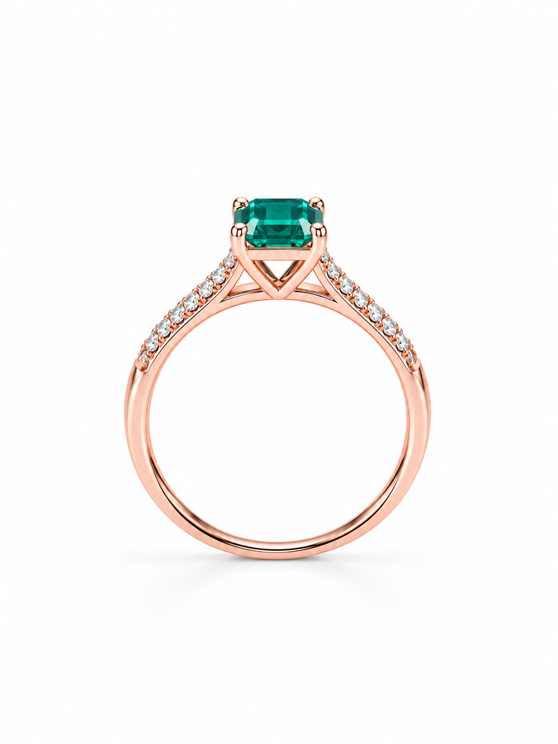 Emerald Solitaire Ring